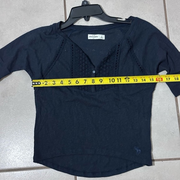 Abercrombie Kids Navy Blue Blouse Top size S. - Picture 6 of 6